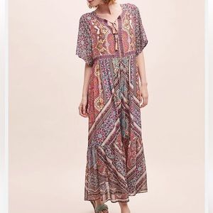 Anthropologie Kachel XS printed dress